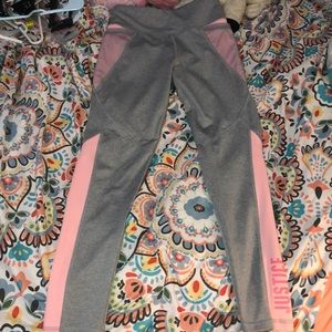 Pink&Grey justice leggings!